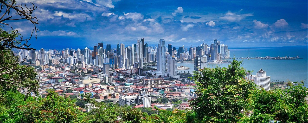 Panama City skyline and bay, Panama