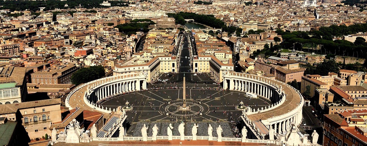 Saint Peter’s Square viewed from above, Vatican City