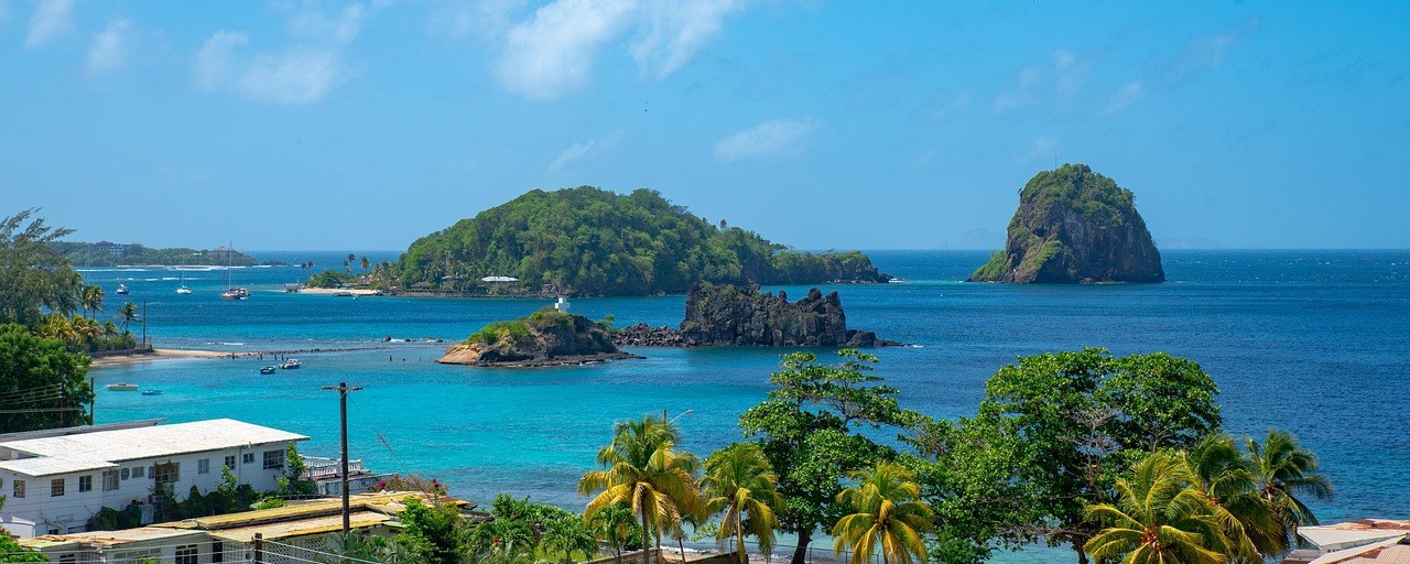 Young Island and coastal islets in Saint Vincent and the Grenadines